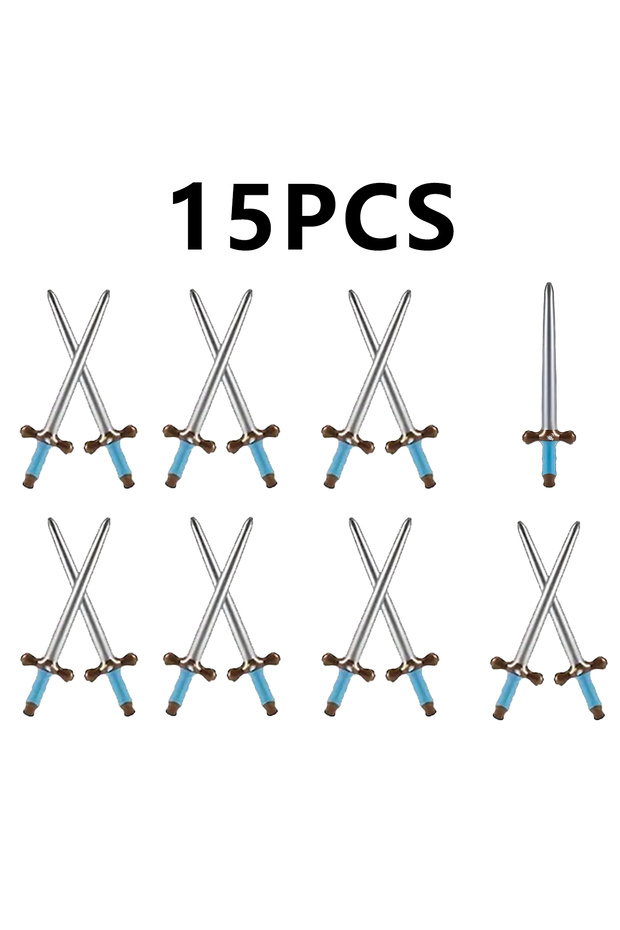 15pcs-Blue 15 Pieces of PVC Inflatable Sword Party Gifts, Event Gift Distribution, Suitable for Carn