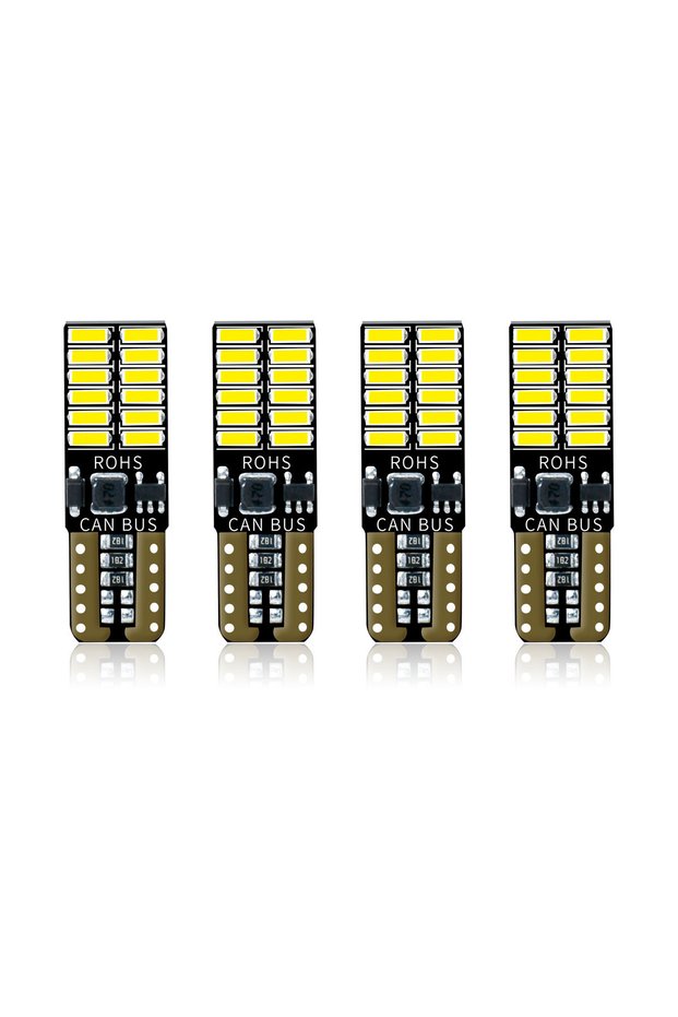 T10 W5W 4PCS T10 W5W 168 CANBUS 4014 24SMD LED Turn Signal Brake Reading Lights for Car Signal Light