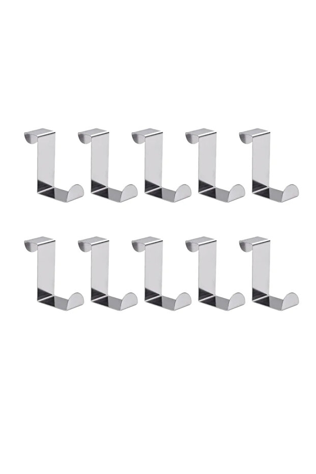 10pcs Z-Shaped Bathroom Cabinet By Hook Stainless Steel By Rear Hanger Keychain Coat Hook Home Kitch