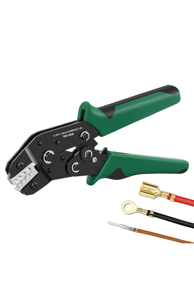 SN-58B Green SN-58B Hand Crimping Tool Wire Ratchet Crimping Plier XH2.54/DuPont2.54/2.8/4.8/6.3 JST
