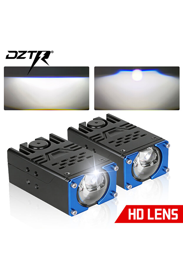 2PCS 6000K DZTR car grille LED light car headlight 300W motorcycle spotlight car fog off-road 80000l