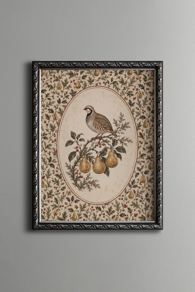 Armut Dalında Keklik - Vintage Patterned Tablecloth - Thin Model