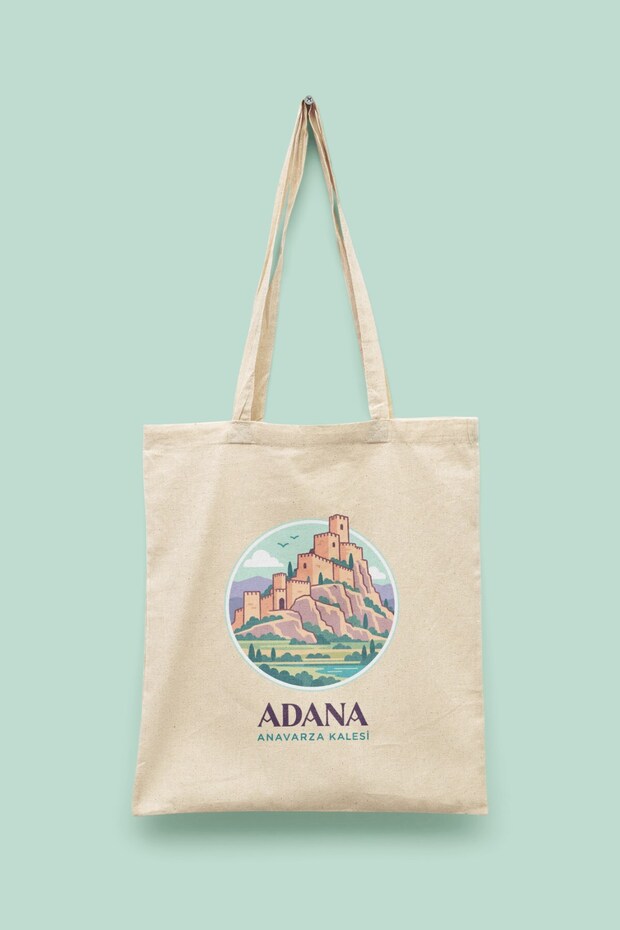 Anavarza Castle - Adana Turkey Series Tote Bag Printed Cloth Bag