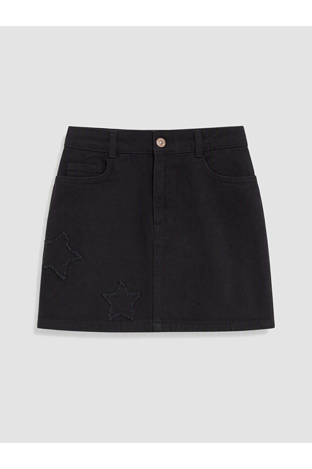 Quality Pieces from Çelebi Store: Star Embroidered Girls' Skirt