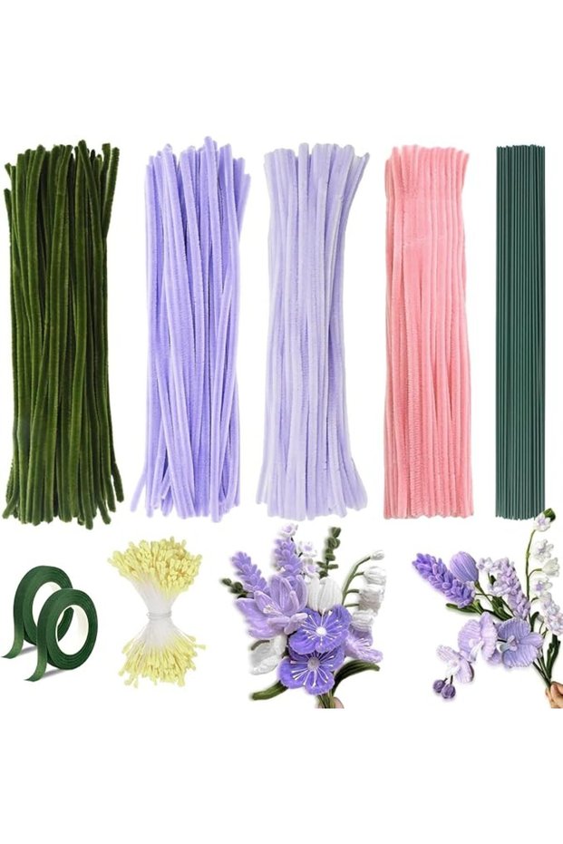 Barlon DIY Flower Pipe Cleaning Tools Set for Crafts
