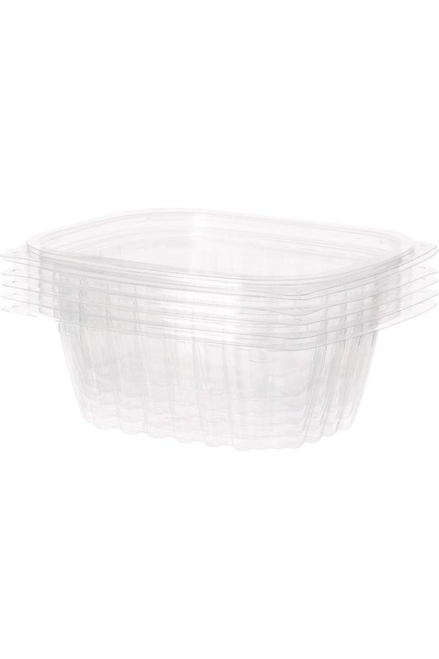 Crystal Clear Containers, 5 Pieces, 12 Oz.