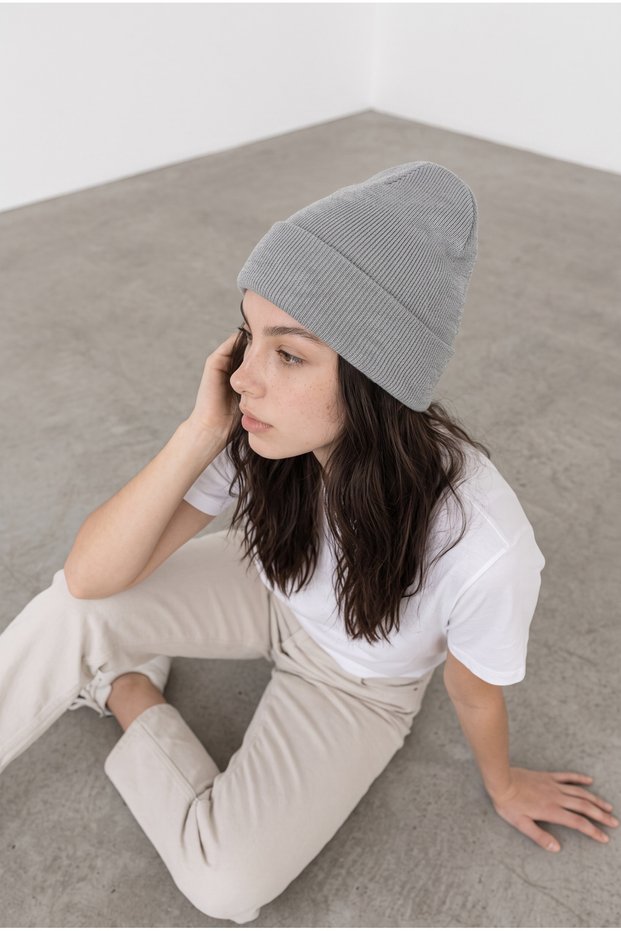Gray Premium Double Layer Tok Duruşlu Unisex Winter Beanie