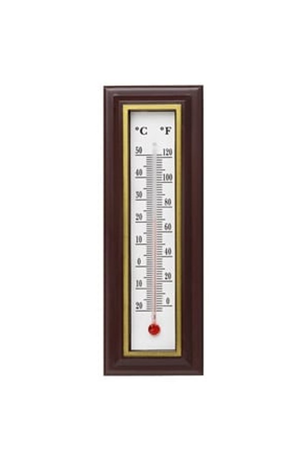 Brown Plastic Wall Thermometer 18.5cm