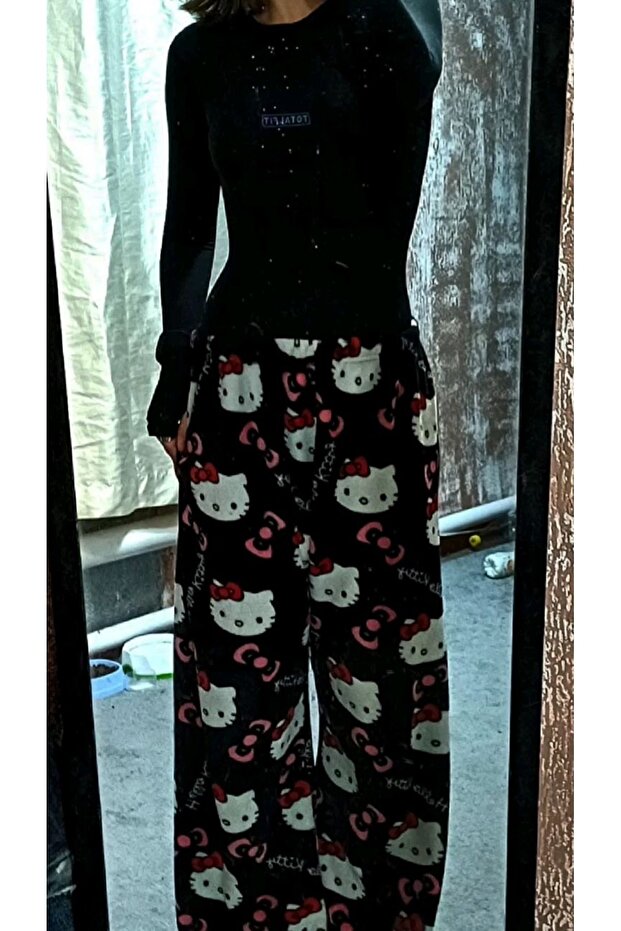 Hello Kıty Plush Sweatpants/Pants