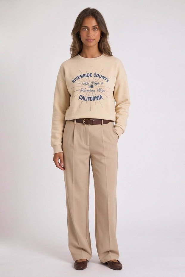 Stoned Beige Women's Sweatshirt 26K0228K1