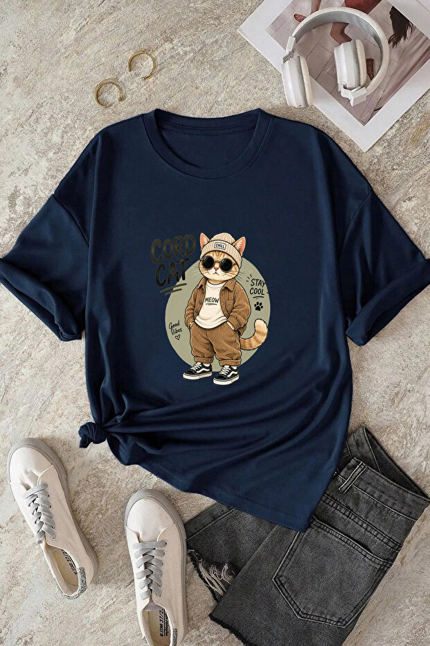 Cat Printed T-shirt