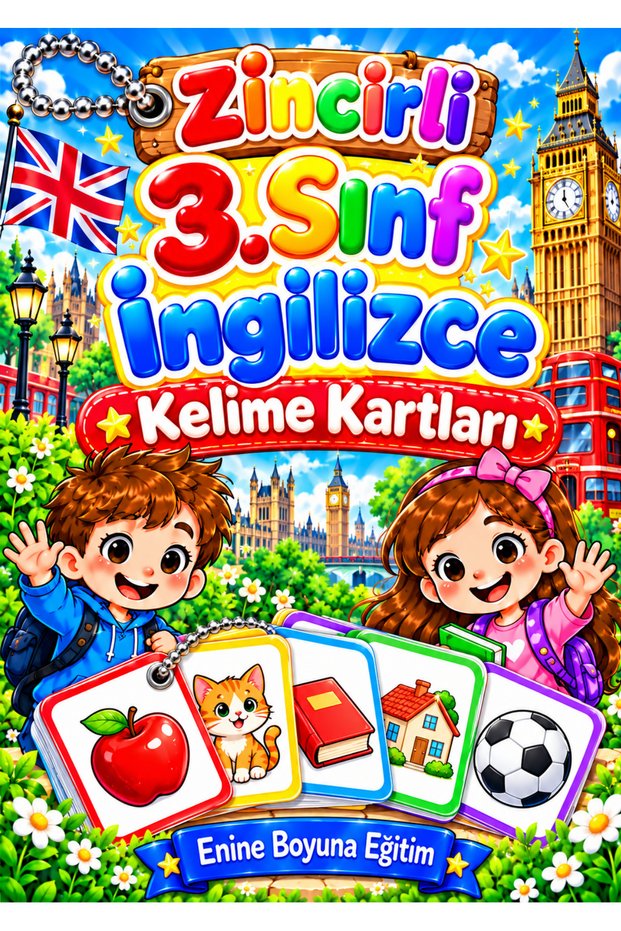 3. Classroom Chain English Vocabulary Cards