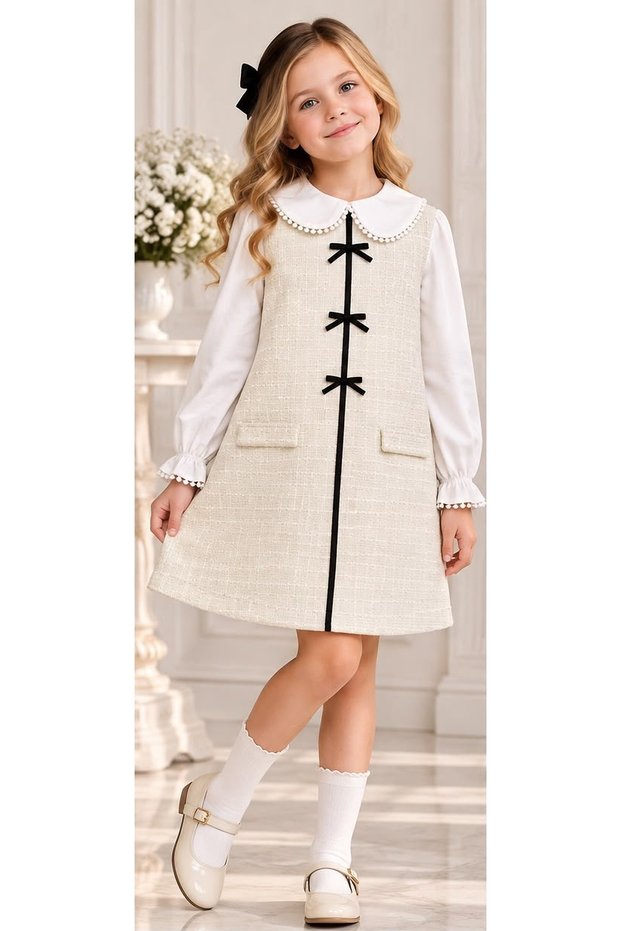 Collared Tweet Badili Girl's Dress 2-9 Years