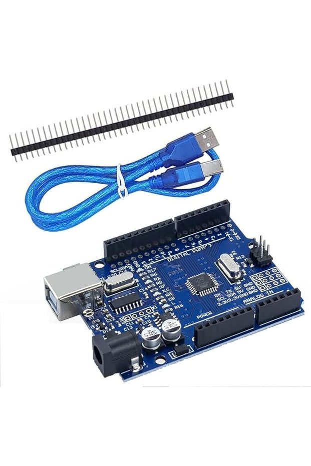 لوحة UNO R3 (متوافقة مع أردوينو) لأردوينو مع كابل USB
