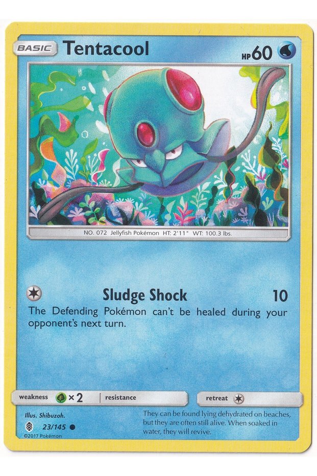 Tentacool # 23 - Guardians Rising - Card (Mint)