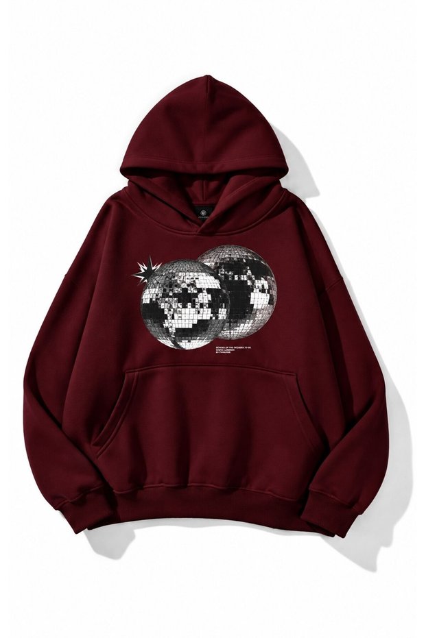 Unisex Oversize 3 Thread Hoodie Premium Quality Fabric Thick Hooded Sweatshirt