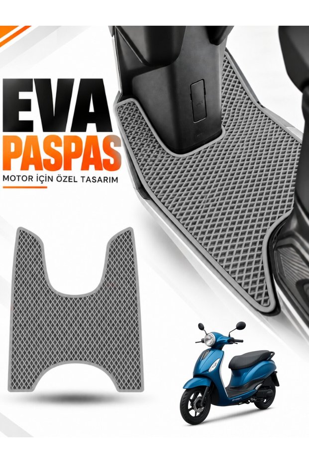 Rks Azure 50 Compatible Eva Motorcycle Mat Scooter Foot Mat Motor-Specific Light Gray