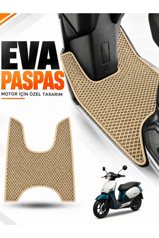 Volta Vs2 Compatible Eva Motorcycle Mat Scooter Foot Mat Motor-Specific Beige