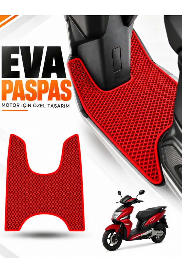 Arora Dazzle Compatible Eva Motorcycle Mat Scooter Foot Mat Motor-Specific Red