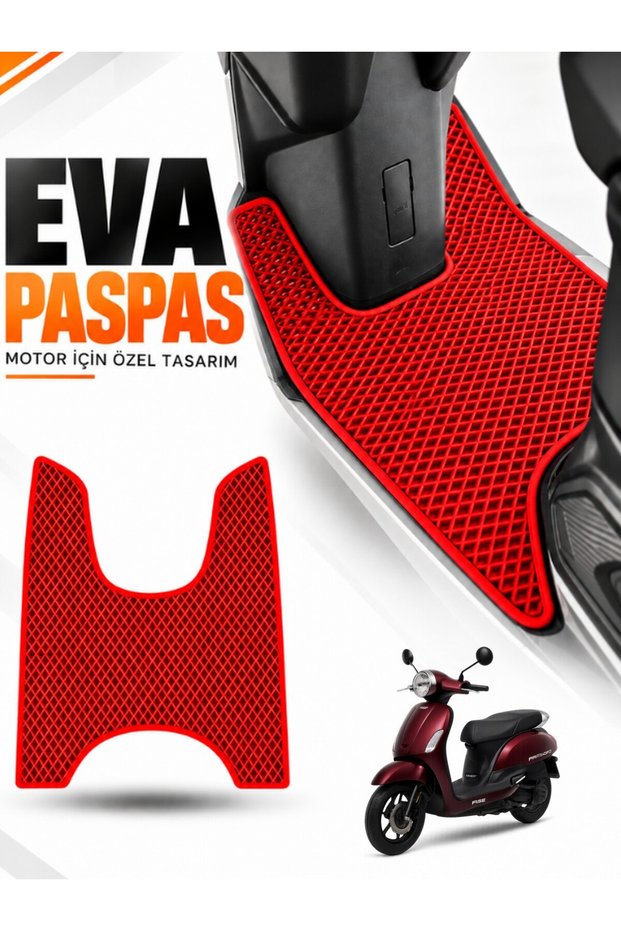 Rks Grace 2002 Compatible Eva Motorcycle Mat Scooter Foot Mat Motor-Specific Red