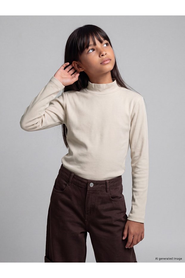 Fisherman Roba Collar Girl's T-Shirt for Style Enthusiasts from Uzg Store