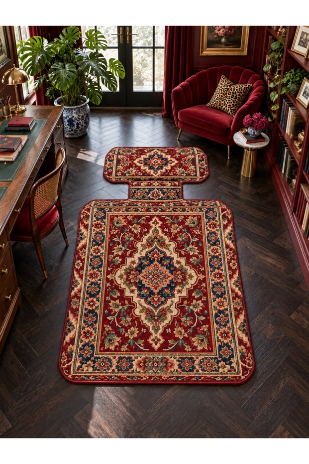 Auraplus Traditional Motif Ice Cream Pattern Modern Woven Base Decorative Carpet Auraplus102