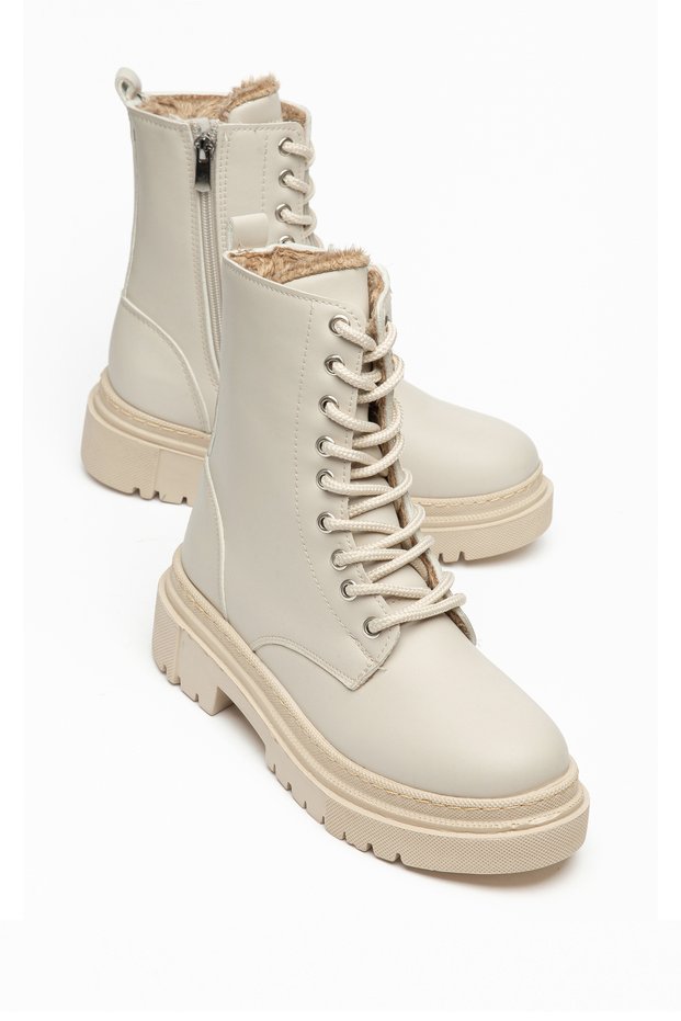 Highly Non-Slip, Non-Slip Sole, Zippered, Fur-Lined, Waterproof Women's Boots Iarnă Ten