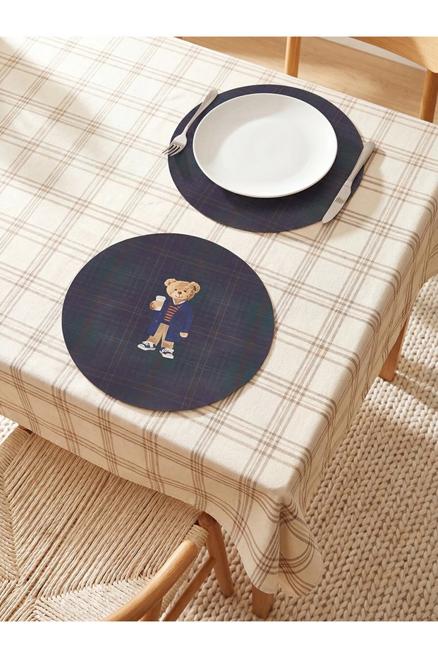 Lcw Home Mixed Bear Teddy Printed American Service Set