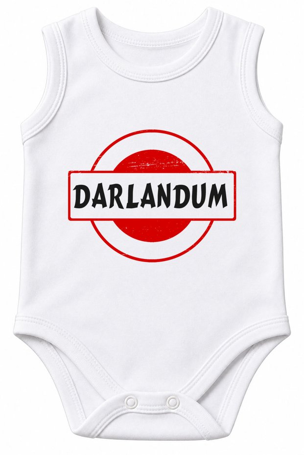 Darlandum Written 100% Cotton Printed Baby Bodysuit Short Sleeve