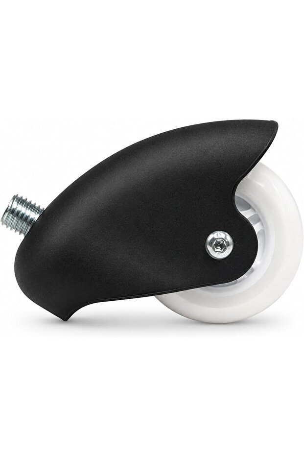 Drift Scooter Rear Wheel with Protective Cover 75mm, White Replacement Wheel for Kids Electric Drift Scooter, Rear Caster Wheel, 1 Piece