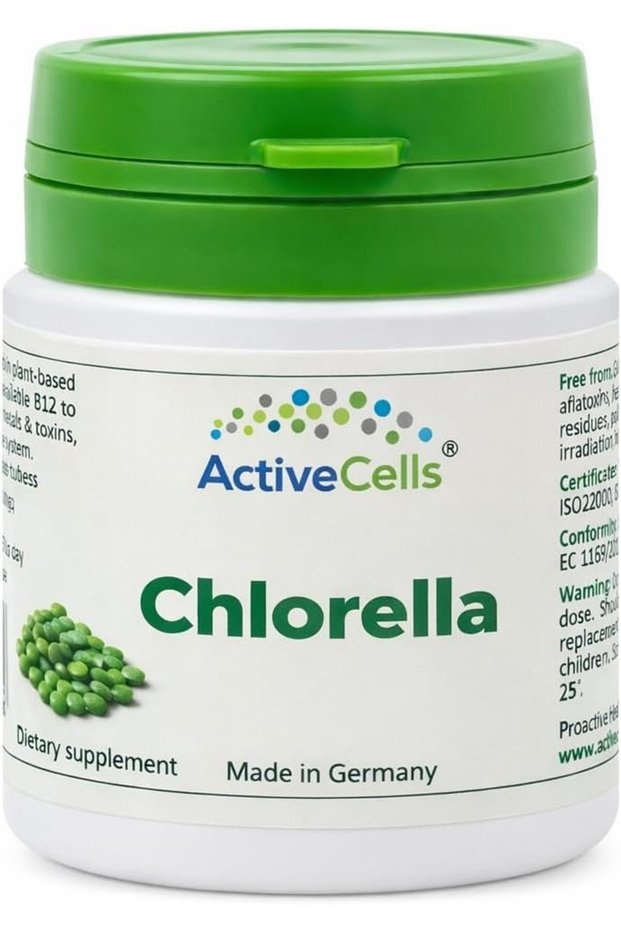 ActiveCells Chlorella Tablets 100 Count (30g) | Glass-Tube Cultivated in Germany | UAE-Based Halal Certified | Ultra Pure & Clean | Daily Wellness Support | 10-Day Supply