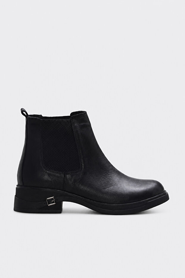 Genuine Leather 343Sza96 Black Women's Chelsea Boots