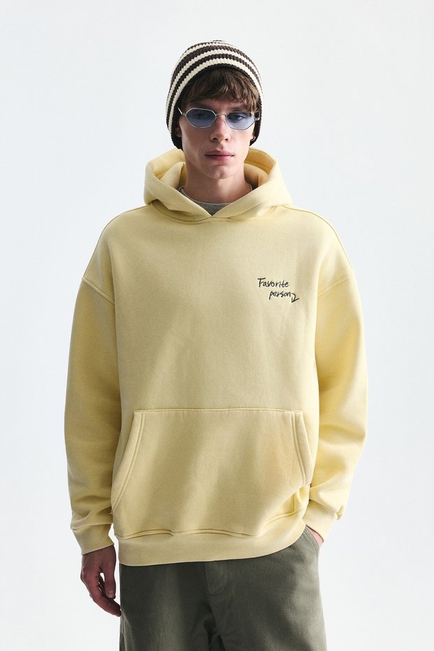 Oversize back printed sweatshirt