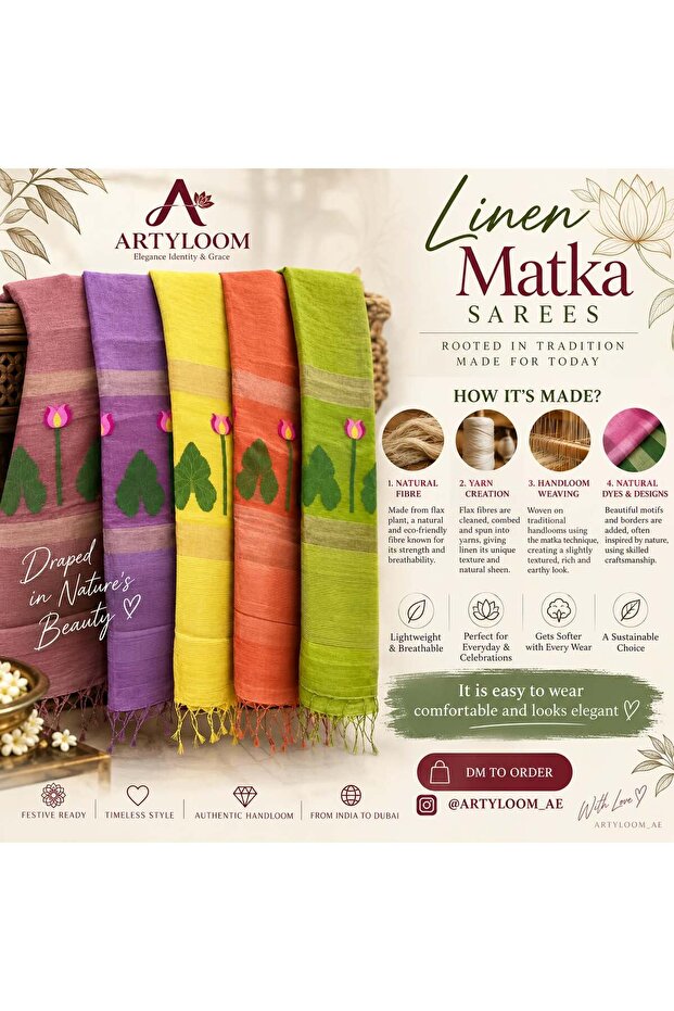 lenin matka leaf saree