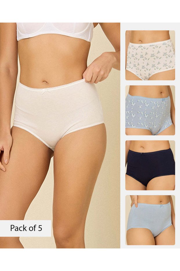 Women Assorted Full Briefs Pack of 5