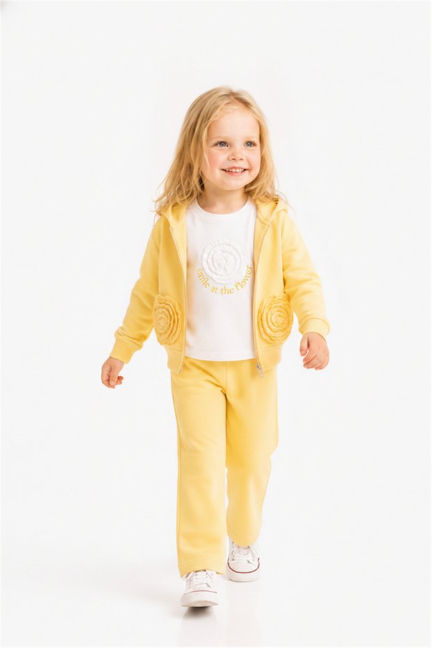Baby Girl Rose Badi 1-4 Years Old Ecru-Yellow