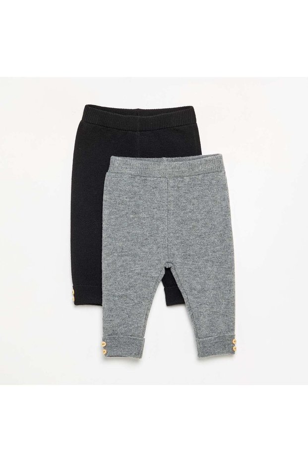 Knitted Leggings Black