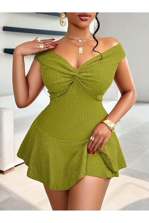 Rochie mini, verde