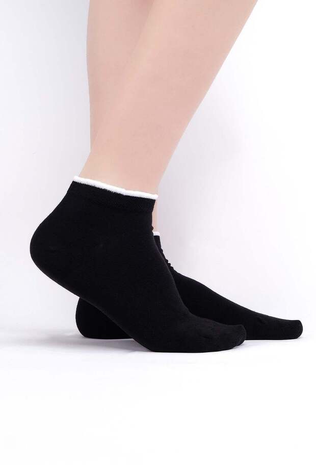 Women's Modal Single Summer Sneaker Socks Black