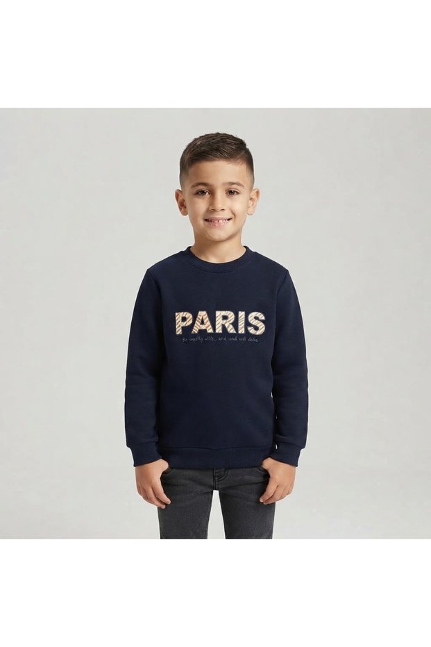 Boy's Crew Neck 2 Thread Sweatshirt