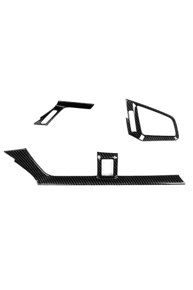Honda Civic Fc5 - Fk7 2016-2021 Compatible Carbon Air Vent Air Conditioning Cover 3 Pieces