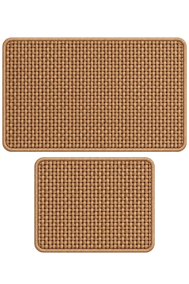 Bathroom Mat Set of 2-Machine Washable-Stain Resistant Toilet Set 60X100-40X60Cm