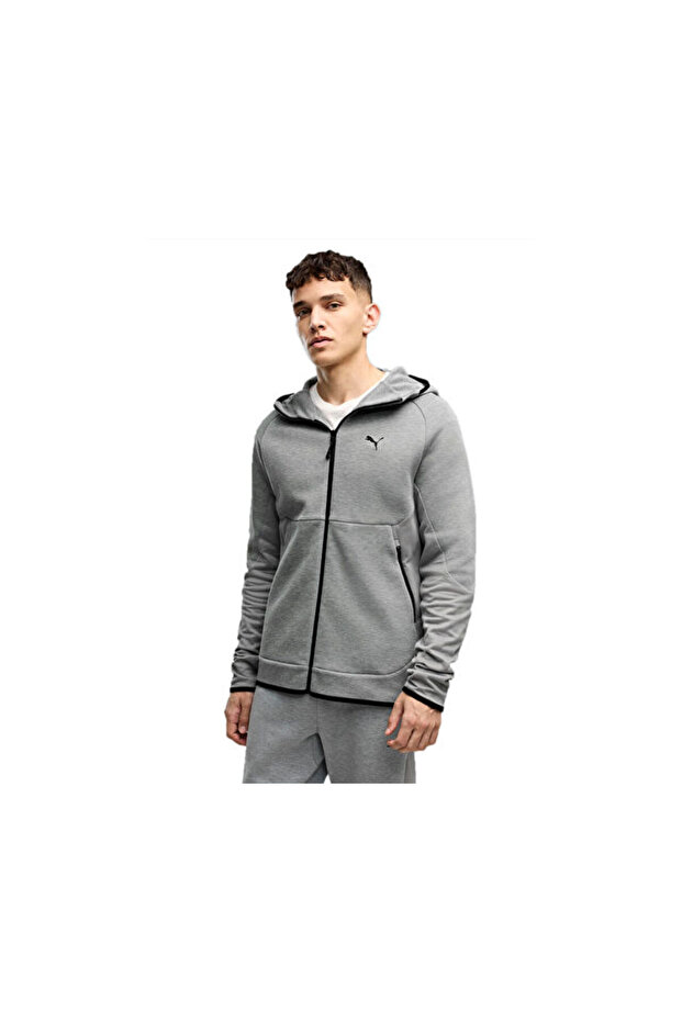 Pumatech Full-Zip Hoodie Men's Casual Jacket 69395103 Gray