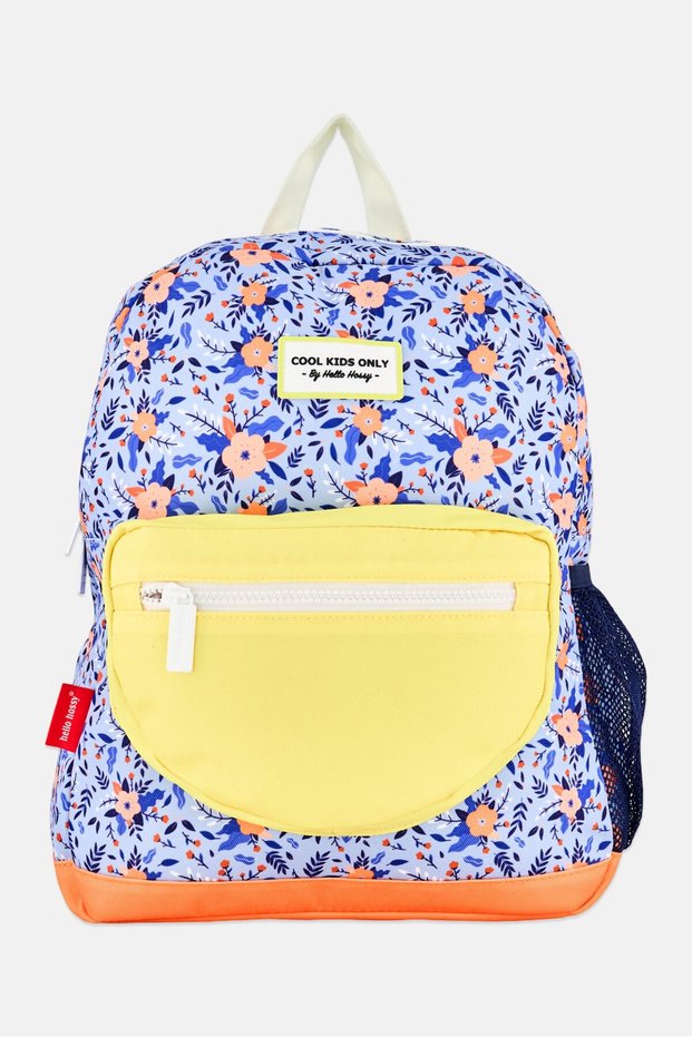 Kids Girl Floral Print Backpack, Multicolor