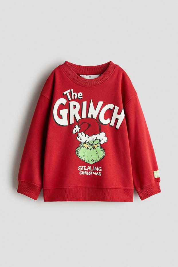 Printed brushed-inside sweatshirt
