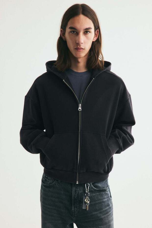 Oversized Fit Zip-through hoodie