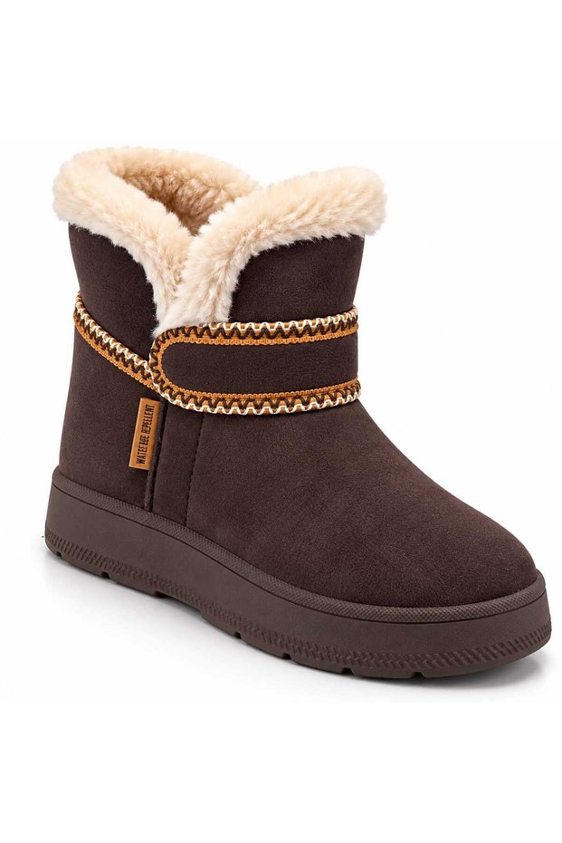 Children's Suede Fur-Lined Thick-Soled Winter Boots