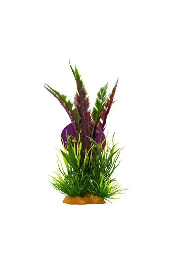Aquarium Decorations - Artificial Plant Ys-70105-8 [Height:8"]