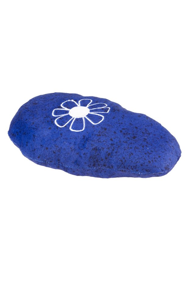 Duvo+ Eco Blossom Kicking Pillow & Catnip 20X11,5X5Cm Blue