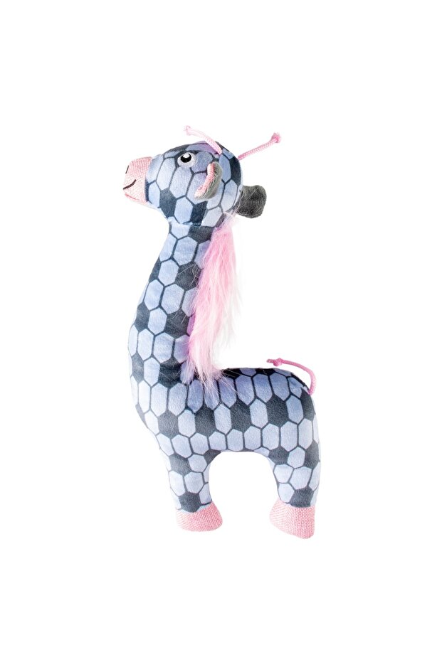 Duvo+ Plush Giraffe Retro Dog Toy 32X14X5Cm Blue